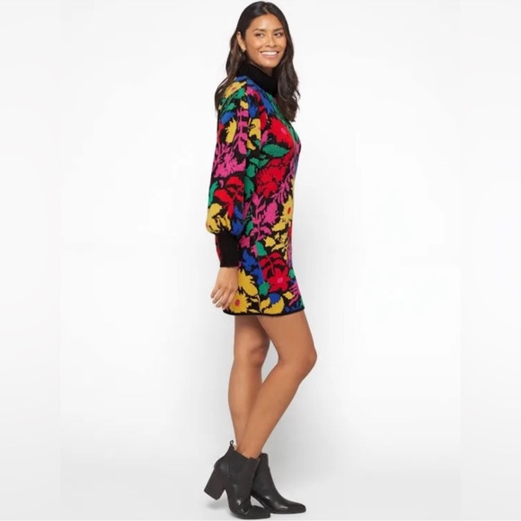 Farm Rio Tropical Garden Sweaterdress Size M NWT - Picture 2 of 13